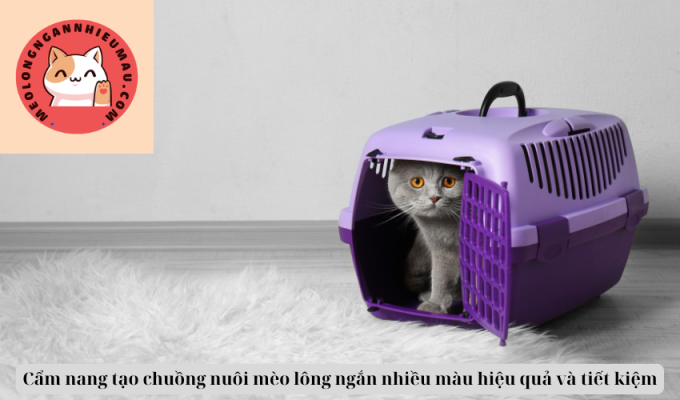 Cẩm nang tạo chuồng nuôi mèo lông ngắn nhiều màu hiệu quả và tiết kiệm